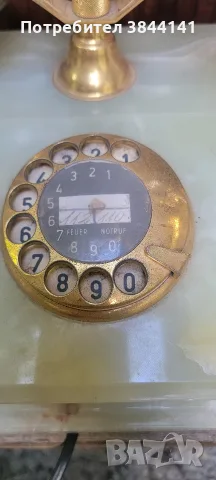 Телефон от алабастър- Alabaster phone, снимка 2 - Антикварни и старинни предмети - 56058825