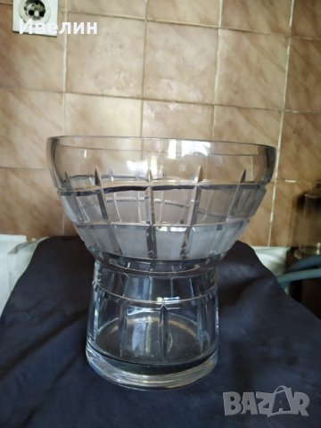 кристална купа арт деко, снимка 2 - Антикварни и старинни предмети - 29638650