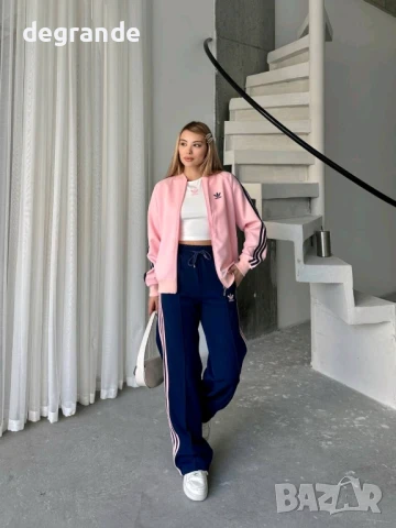 НАМАЛЕН Дамски спортен екип ADIDAS три части ВИДЕО НА МОДЕЛА, снимка 3 - Спортни екипи - 51360535