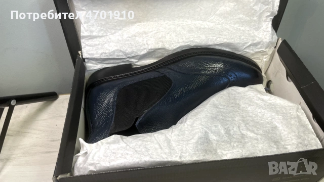 Мъжки сини зимни ботуши челси Ducavelli от естествена кожа., снимка 10 - Мъжки ботуши - 53019375