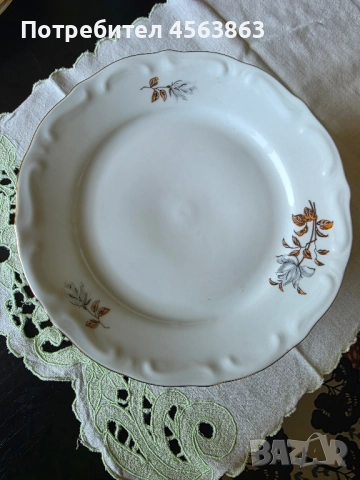 Плитки порцеланови чинии, снимка 5 - Чинии - 51648872