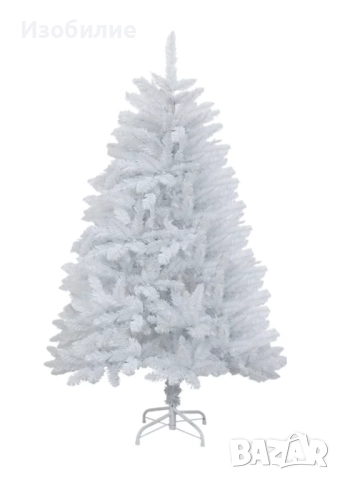 Коледна Снежно бяла или зелена елха с шишарки + пласмасова стойка  ТОП ПРЕДЛОЖЕНИЕ, снимка 2 - Декорация за дома - 52386757