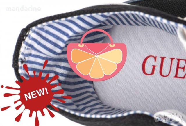 ПРОМО 🍊 GUESS 41-42-43 номер 🍊 Черни мъжки обувки с лого на марката нови с кутия, снимка 1