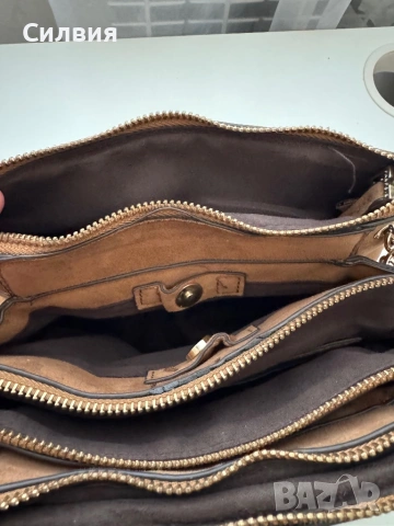 Дамска кафява чанта, снимка 10 - Чанти - 54074638