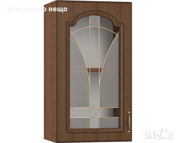 Кухненски шкаф OREH горен В-40/72 ВИТРИНА орех/орех мускат патина Код P1457