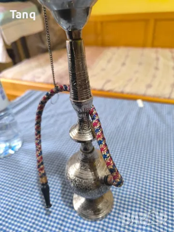 Декоративно индийско месингово наргиле , снимка 2 - Декорация за дома - 49715350