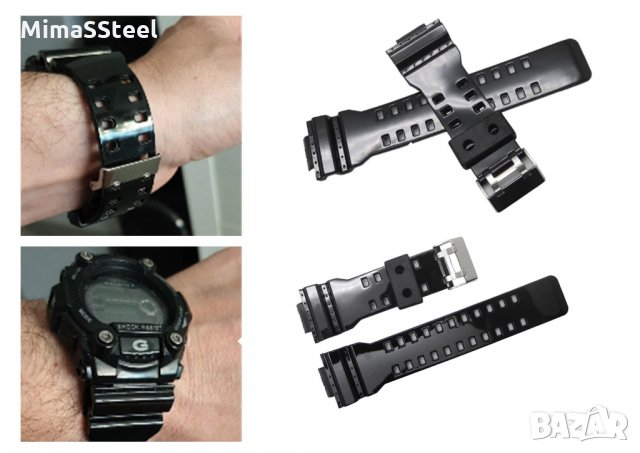 Налични Мат и Лак Casio G-shock верижка, каишка за часовник, снимка 9 - Каишки за часовници - 29596585