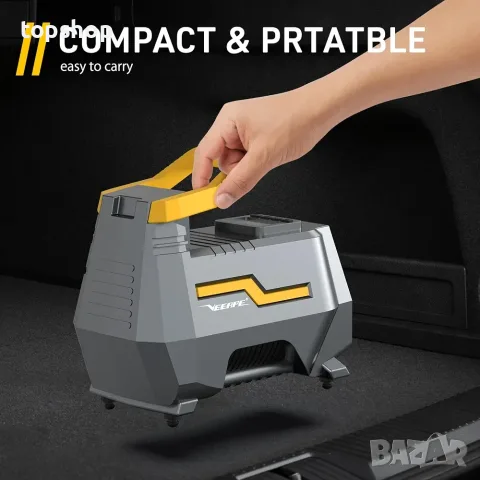 Чисто нов двуканален електрически компресор VEEAPE 150 PSI (12V и 220V)  , снимка 8 - Аксесоари и консумативи - 55752728