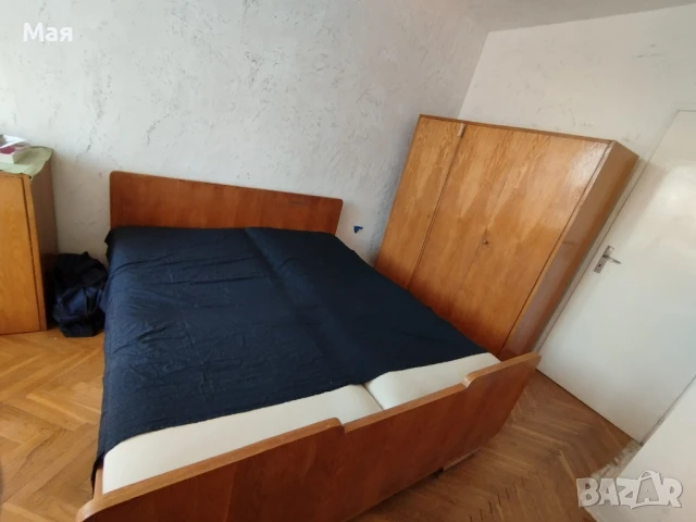 Трикрил гардероб с надстройка масивно истинско естествено едновремешно дърво, дебели плоскости, , снимка 7 - Гардероби - 51144707