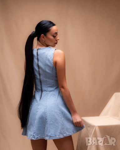 деним рокля , снимка 4 - Рокли - 51538225