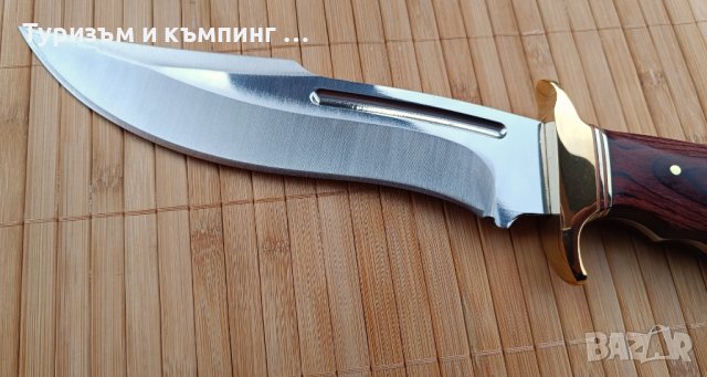 Ловен нож с месингов гард, снимка 13 - Ножове - 44184893