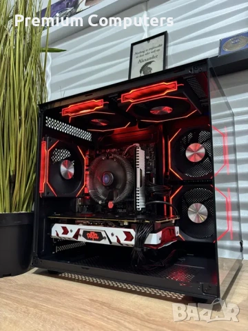 Бюджетен Геймърски компютър Intel i5 6500/RX580/12 Ram/256 ssd/500GB HDD/600W, снимка 2 - Геймърски - 54307079