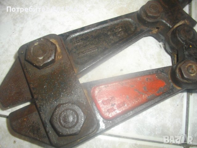 92см/5,0кг-Масивна Ръчна Ножица За Рязане На Арматура-Старо Немско Качество-ГДР-SALAMANDER-Отлична, снимка 1