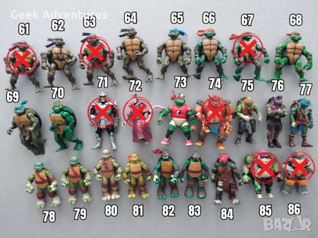 Екшън Фигурки Teenage Mutant Ninja Turtles TMNT Костенурките Нинджа, снимка 5 - Колекции - 47235429