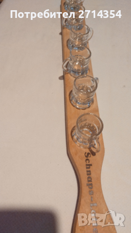 Дървена поставка с чаши , снимка 4 - Други - 44773263