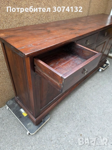 Контрабюфет в стил Рустик изработен изцяло от дърво, снимка 2 - Бюфети - 53569838