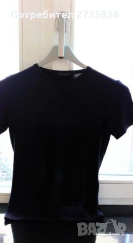 Тишърт Sisley, размер S, черен, снимка 4 - Тениски - 34187931