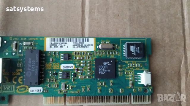 3COM 3C905CX-TX-M 10/100Mbps Base-TX PCI Network Controller Card, снимка 7 - Мрежови адаптери - 49973132