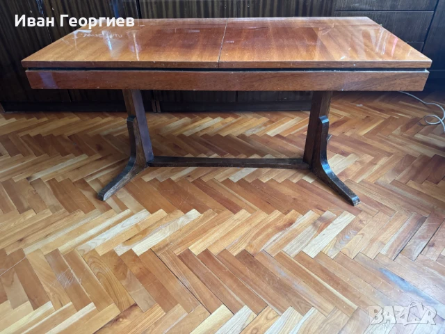 Кафява холна маса разтегателна В/Щ/Д- 54/55/110(157,5), снимка 8 - Маси - 50661392