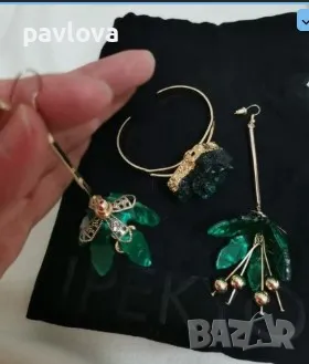 Гривна с обеци  цена 74 лева , снимка 1