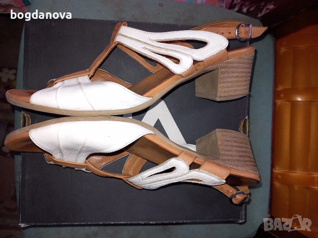 Летни сандали от естествена кожа, номер 40, снимка 3 - Сандали - 53985561