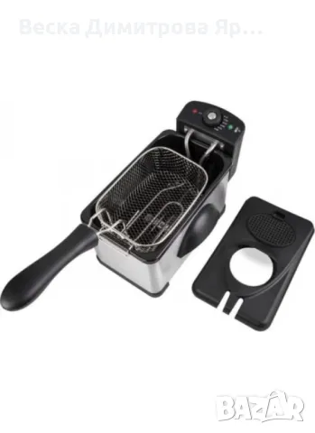 Фритюрник Rosberg, 2000W, 2L, демонтиращ се съд, капак и филтър,инокс, 2 ГОДИНИ ГАРАНЦИЯ, снимка 5 - Фритюрници - 49328277