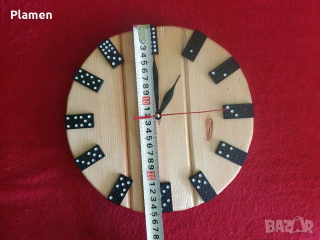 Стенен часовник от ланперия ръчна изработка, снимка 7 - Други стоки за дома - 39907696