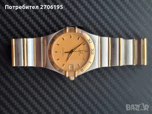 Комплект мъжки и дамски Omega Constellation Manhattan (Quartz / Стомана и Злато), снимка 17 - Мъжки - 56068524