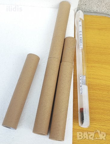 Спиртомер   голям 36 см за ракия с колба термометър и таблица, снимка 4 - Други инструменти - 38726878