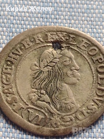 Сребърна монета 6 кройцера 1671г. Леополд първи Кремниц Унгария 13665, снимка 5 - Нумизматика и бонистика - 42899810