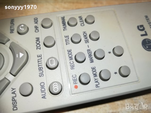 lg dvd recorder system remote 1302211725, снимка 8 - Дистанционни - 31802002