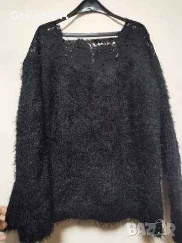 ПУХКАВ ПУЛОВЕР С БИЕ ДАНТЕЛА 2XL, снимка 6 - Блузи с дълъг ръкав и пуловери - 48572569