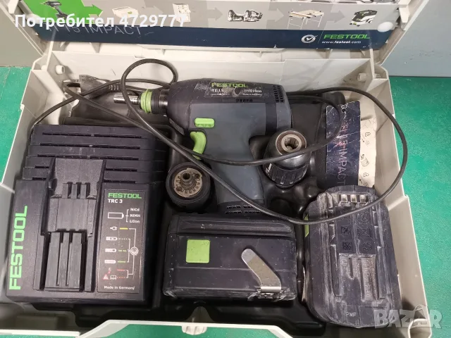 Festool ti 15 Li комбиниран винтоверт, снимка 4 - Винтоверти - 55741065