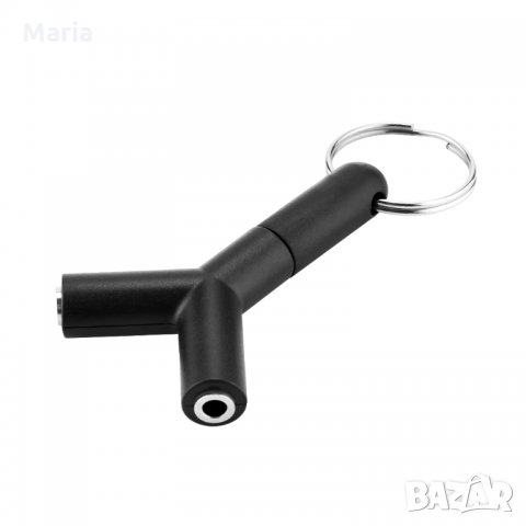 Y-образен сплитер Stereo Audio 3.5mm AUX за слушалки,телефони и др., снимка 4 - Слушалки, hands-free - 29129430