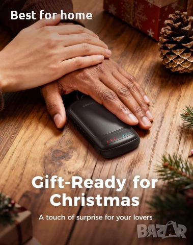 Магнитна отоплителка за ръце OCOOPA Union – Презареждаема, 2-в-1 дизайн и 4 нива на топлина, снимка 7 - Друга електроника - 53165558