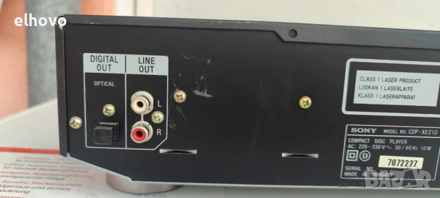 CD player SONY CDP-XE210, снимка 9 - Аудиосистеми - 50638962