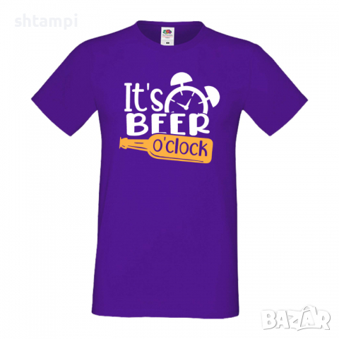 Мъжка тениска It's Beer O'clock,Бира,Бирфест,Beerfest,Подарък,Изненада,Рожден Ден, снимка 13 - Тениски - 36378286