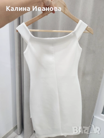 Бяла рокля в S р-р, снимка 2 - Рокли - 52192797