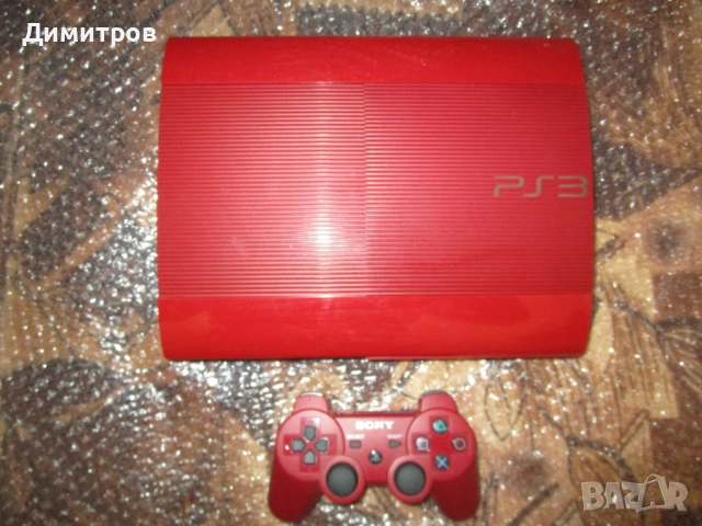 Playstation 3 Superslim RED-500GB-Limited Edition, снимка 2 - PlayStation конзоли - 51514596