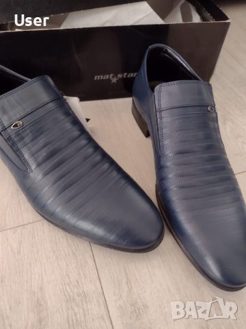 Мъжки елегантни обувки естествена кожа leather 45 46 made in Turkey  , снимка 4 - Официални обувки - 44695158