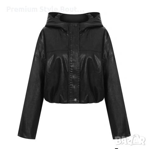 кожено бомбър яке 