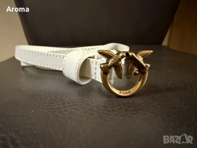 Дамски колан PINKO оригинален естествена кожа, снимка 2 - Колани - 52398272