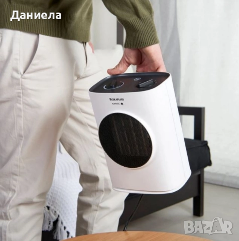 Керамичен отоплител Taurus Tropicano 7CR – 1500W, PTC технология, осцилация, защита от падане, снимка 4 - Отоплителни печки - 51589475