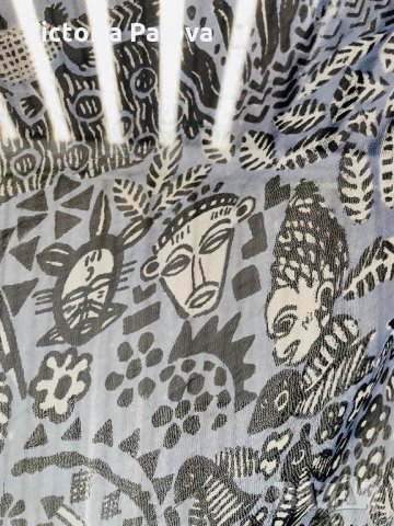 Много нежен красив копринен шал 87/84см, снимка 3 - Шалове - 29130977