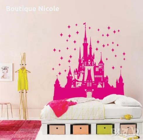 Стикер за стена "Приказен замък"  , снимка 5 - Декорация за дома - 48002193