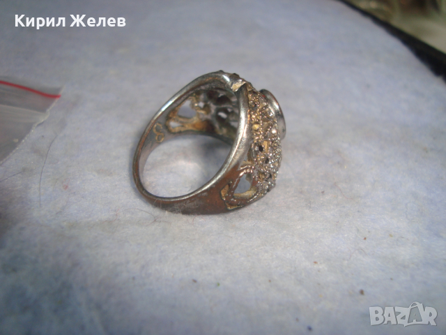 ПОСРЕБРЕН МЕДЕН СТАР ФИЛИГРАНЕН СКЪПОЦЕНЕН ПРЪСТЕН 99041, снимка 6 - Пръстени - 36419309
