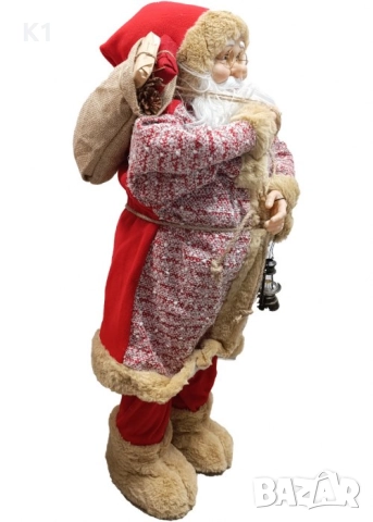 Голям Дядо Коледа 60см, снимка 3 - Декорация за дома - 52550033