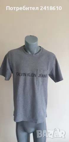 Calvin Klein Jeans CKJ Cotton Mens Size S  ОРИГИНАЛ! Мъжка Тениска!, снимка 7 - Тениски - 50068038