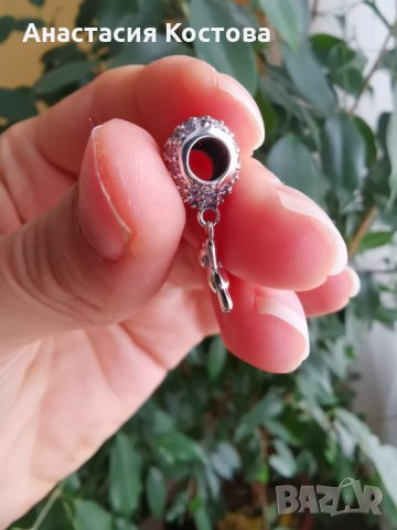 Сребърен талисман за гривна Пандора , снимка 3 - Гривни - 31171269