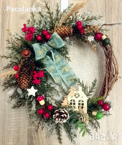 коледен венец , снимка 2 - Коледни подаръци - 52676022